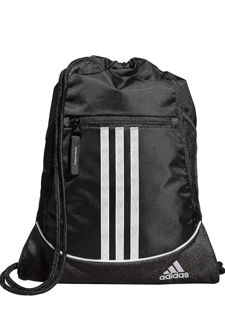 adidas Alliance Sackpack – Drawstring Backpack for Sports, Gym Bag, Black/2